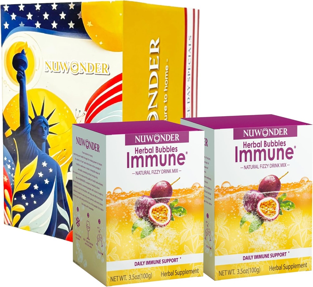 Imūnās revakcinācijas Fizzy Drink Sajauc augu izcelsmes piedevas, kas izgatavotas ar Astragalus, Ginger, Jujube, Atractylodes, Passion Fruit, Nav Mākslīgs, 10packs (2 Kastes)