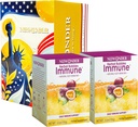 Imūnās revakcinācijas Fizzy Drink Sajauc augu izcelsmes piedevas, kas izgatavotas ar Astragalus, Ginger, Jujube, Atractylodes, Passion Fruit, Nav Mākslīgs, 10packs (2 Kastes)