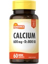 Sundance Kalcijs 600mg ar D3 • 60 Caplets 