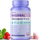 Vaginālas probiotikas sievietēm, promotes Ph līdzsvars, veselīgs maksts Odor & Flora, urīna trakta veselība ar prebiotikām un Lactobacillus probiotic Blend 30 miljardu KVV,60 kapsulas