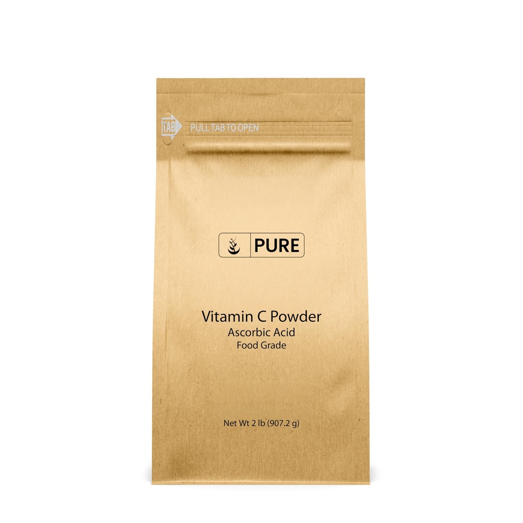 C vitamīna pulveris (2 lb) Askorbīnskābe, neĢMO, uztura papildinājums