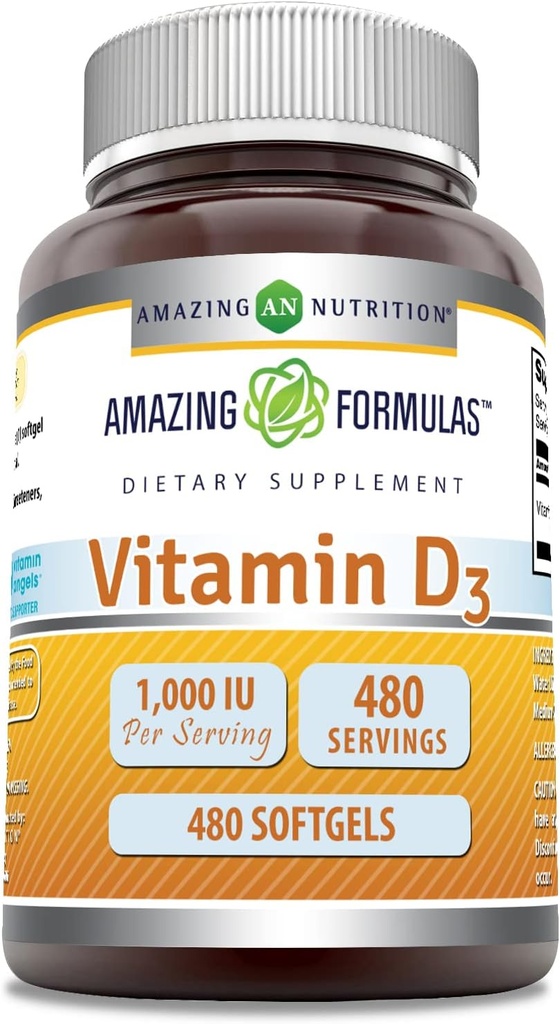 Amazing Formulas D3 vitamīns Papildinājums 