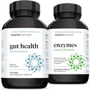Smarter Gut Health Probiotikas - Superior Gremošanas & Imūnsupport + Smarter Nutrition Fermenti - ikdienas Gremošanas līdzekļi ar 16 dažādiem dabas fermentiem