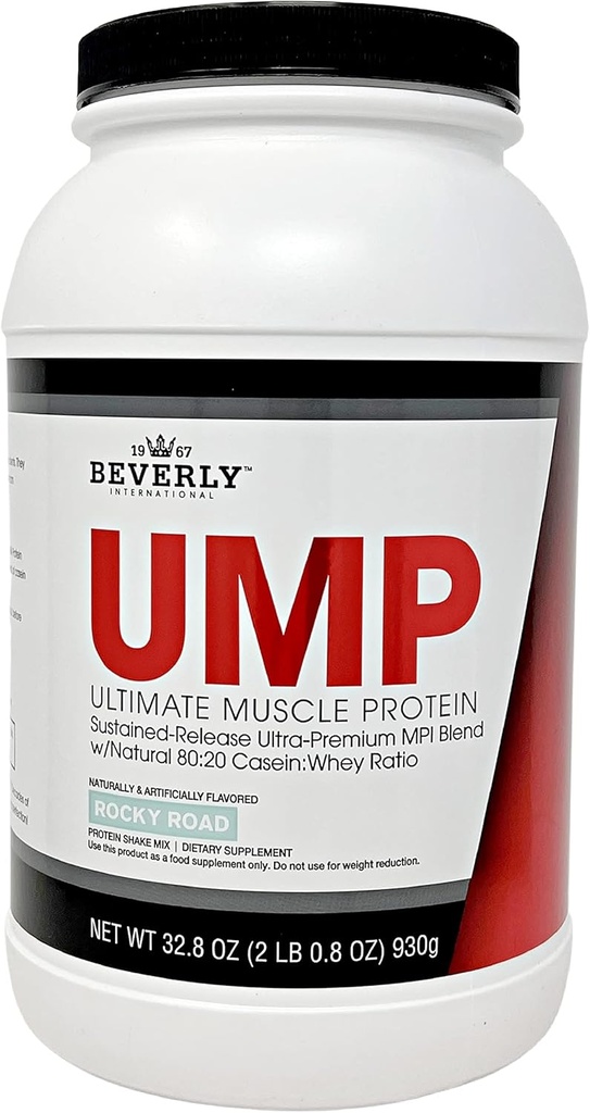 Beverly International UMP proteīna pulveris, rocky Road. Unikāls sūkalu-kazeīna attiecība Builds Lean Muskulis. Viegli Digest. Nē Bloat. (32,8 oz) 2lb.8 oz
