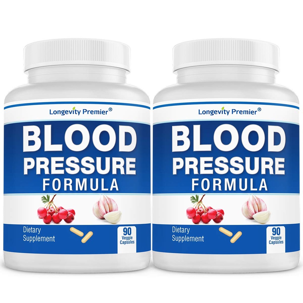 [2-Bottle Value Pack] Longevity Asinsspiediena Formula -Zinātniski formulēts ar Hawthorn & 12+ Kvalitāte Visi dabiskie augi
