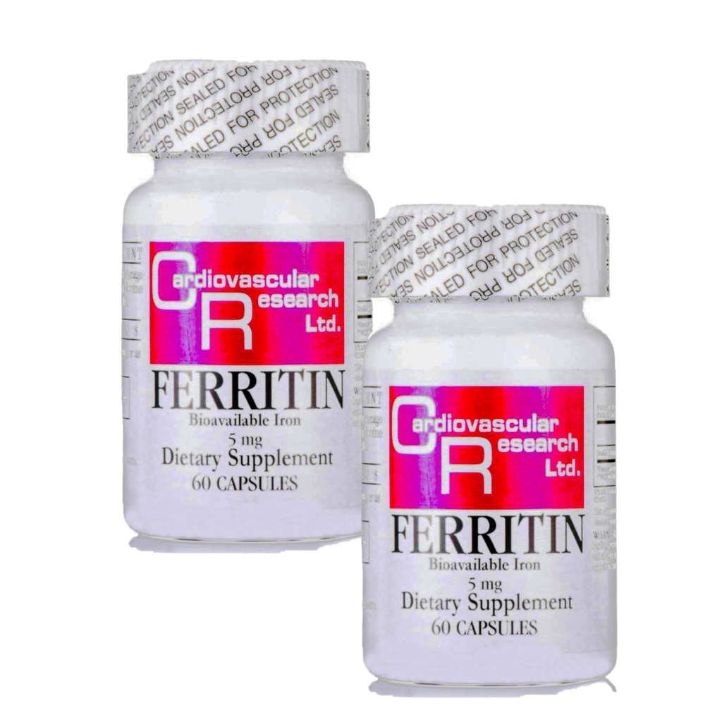 Kardiovaskulārie pētījumi Ferritīns (biopieejamais dzelzs), 60 grāvis (2. iepakojums)