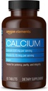 Elementi Kalcijs plus D vitamīns, kalcijs 500mg ar D2 600IU, Vegan, 65 tabletes (2 mēnešu piegādes) (Iepakojums var atšķirties), Atbalsta Spēcīgus Kaulus un Imūnās veselības