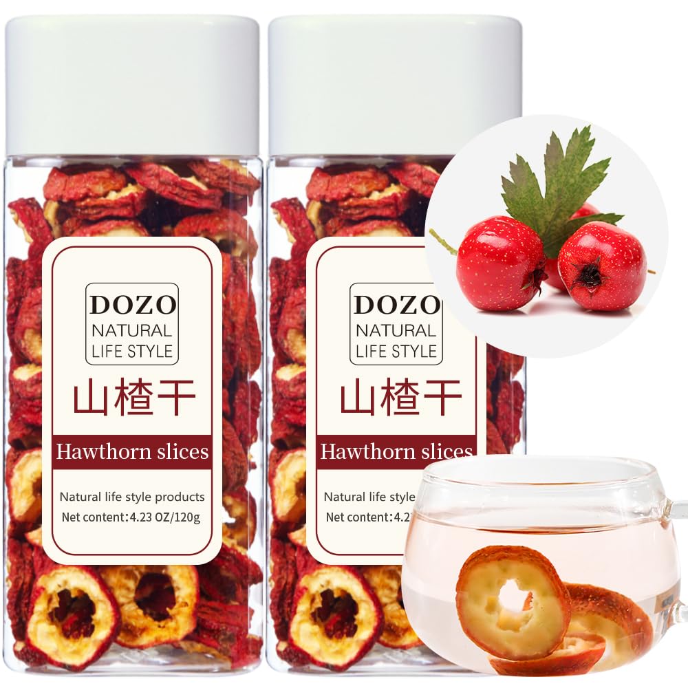 DOZO Kaltētas Hawthorn Ogas Hawthorn Berry tēja 8.46oz/240g Hawthorn Slices Shanzha 