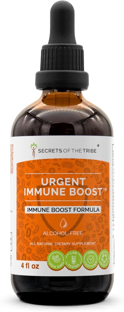 Steidzams Imūnais Boost Bezalkohola ekstrakts, Tincture, Glycerite Elder, Echinacea, Honeysuckle, Ingver, Mārrutki, OSHA, Andrographis, Ķiploki, Wild Indigo. Imūnā Boost formula (4 FL OZ)