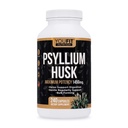 PSYLLIUM Husk Kapsulas - Premium Psilium Fiber papildinājums - veicina zarnu veselību un regularitāti - 100% dabīgs Šķīstošais Fiber 1450mg uz vienu apkalpo - 240 kapsulas