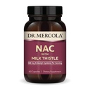 Dr. Mercola NAC ar piena šimeju - ar antioksidantiem - atbalsta normālus detoksikācijas procesus - 500 mg N-acetil-cisteine per Servē - bez GMO, bez lipekļa un sojas - 60 kapsulas (30 Servējumi)