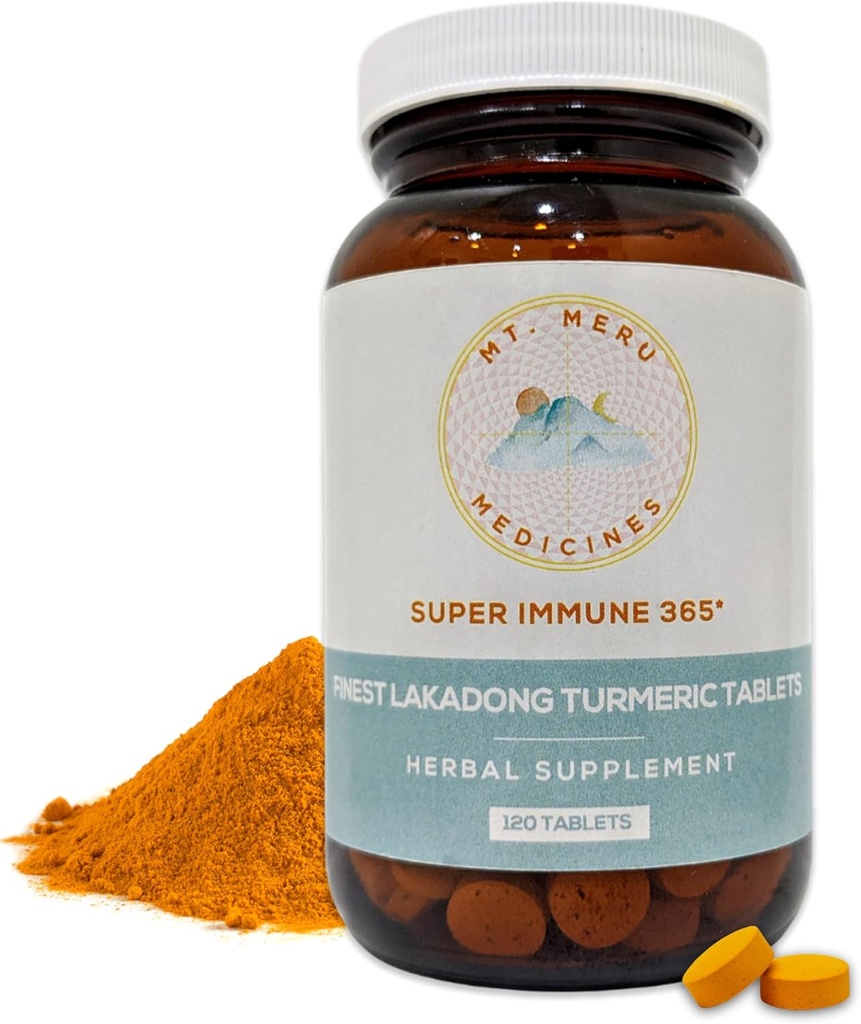 Kurkumas tabletes Papildinājums - ar High-Curcumin Lakadong Turmeric papildināts ar Black-Pepper - Vesela sirds, un veselīga imūnā sistēma - 120 Vegan tabletes