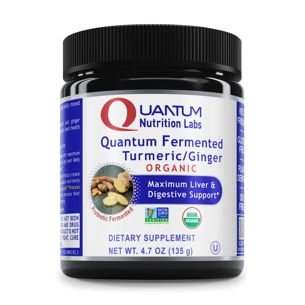 Premier Research Labs Premier Fermented Turmeric/Ginger Root - Probiotic Fermented Turmeric & Ingver pulvera papildinājums, Active Curcuminoids, Herbal Papildinājums - 4.7 Oz