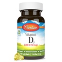Carlson – D3 vitamīns, 2000 SV (50 μg), Imūnsupports, kaulu veselība, muskuļu veselība, holekalciferols, D vitamīna piedevas, D3 vitamīns, mīksti gels, 120 softgeli