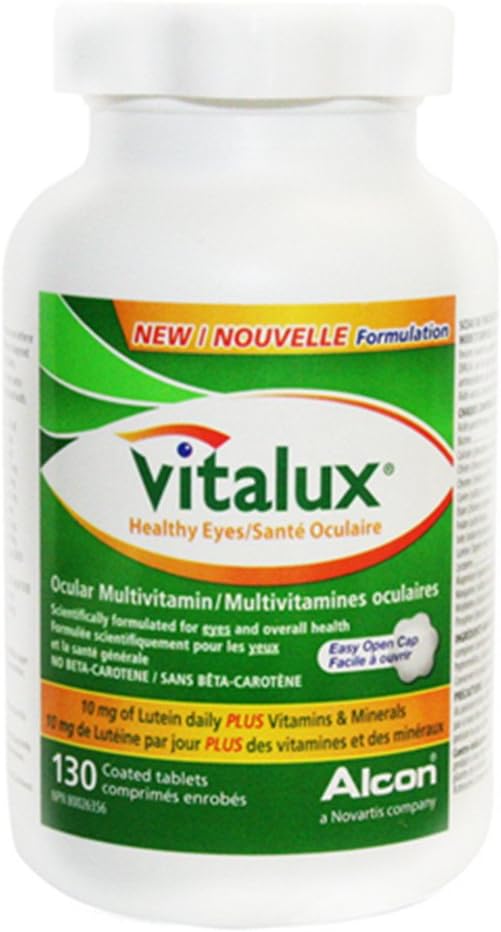 Vitalux Veselīgas acis Multivitamīns ar 5 mg luteīna, 130 tabletes