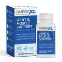 OmegaXL Locītavu atbalsta papildinājums - dabas muskuļu atbalsts, Green Liped Mussel Oil, Soft Gel tabletes, bez zālēm, 120 Count
