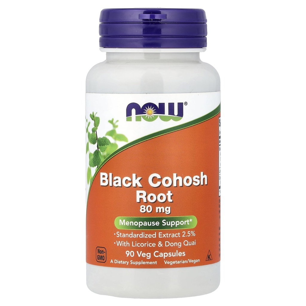 NOW pārtikas Black Cohosh 80 mg
