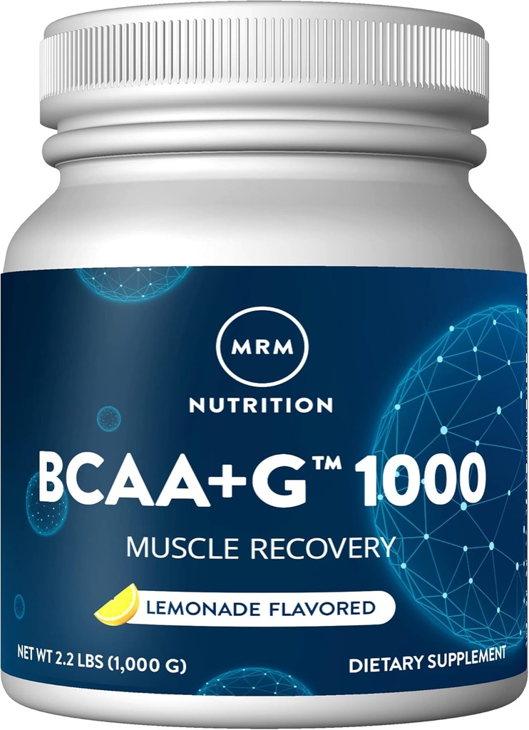 MRM BCAA+G, Lemonāde, 35.2-Ounce (1000g) Plastmasas trauks