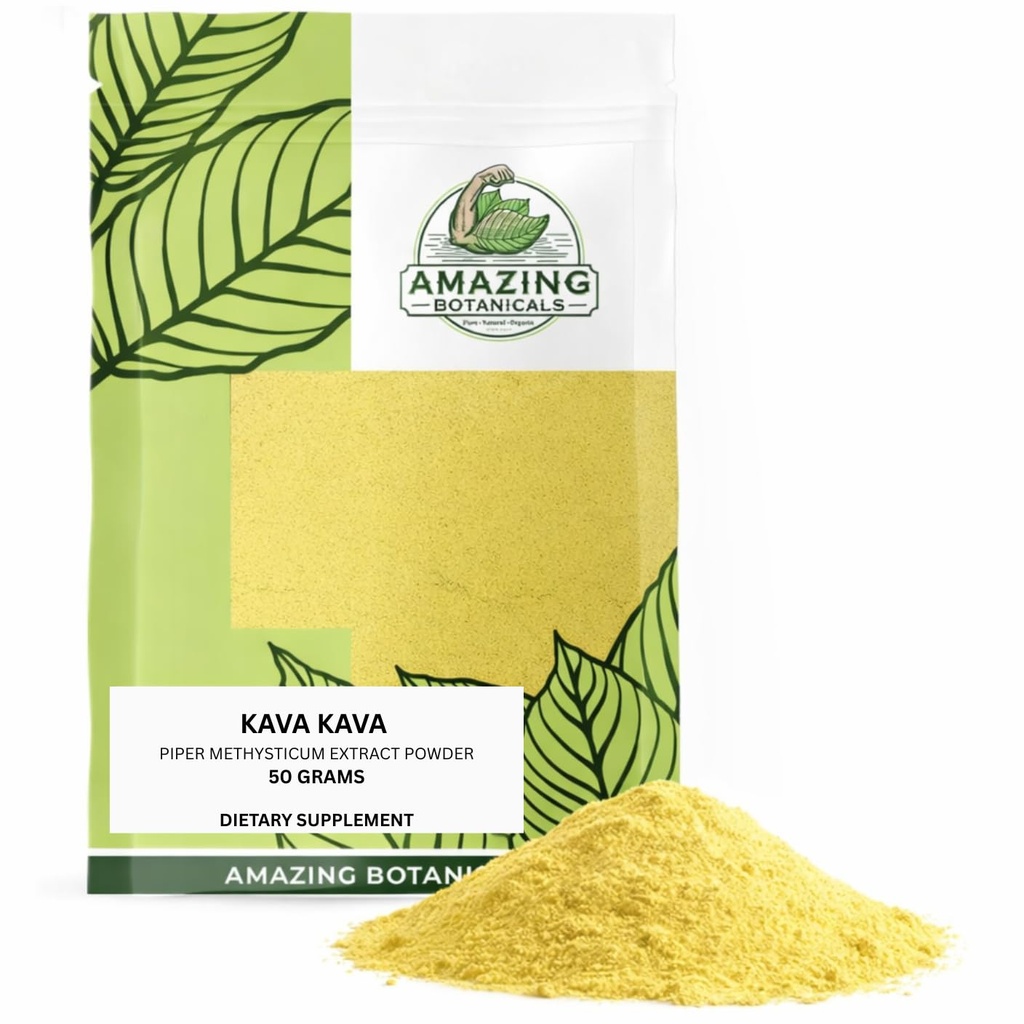 Premium Kava 70% ekstrakts - Augstas intensitātes relaksācijas un stresa atvieglošanas papildinājums - Dabīgs mood pastiprinātājs, miegs un miegs (50 Grams)
