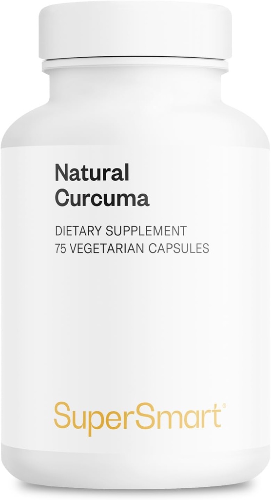 Supersmart - Dabiskais Curcuma 2500mg dienā (augsta potence) - Curcuma Longa ekstrakta papildinājums - Tumeric Curcuminoids 95% Non-GMO & Gluten Free - 75 Veģetārās kapsulas