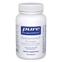 Pure Encapsulations PureGenomics B-Complex - Plašs spektrs B Vitamīnu atbalsts ģenētiskajai ekspresijai, šūnu funkcijai, hormonu ražošanai un enerģijas metabolismam* - ar B12 un B6–120 vitamīnu kapsulām