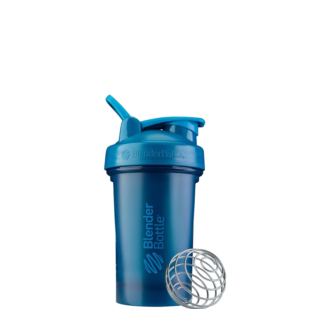 BlenderBottle Classic V2 Shaker Pudele Perfekta Olbaltumvielu krata un pirms treniņa, 20-Ounce, Ocean Blue