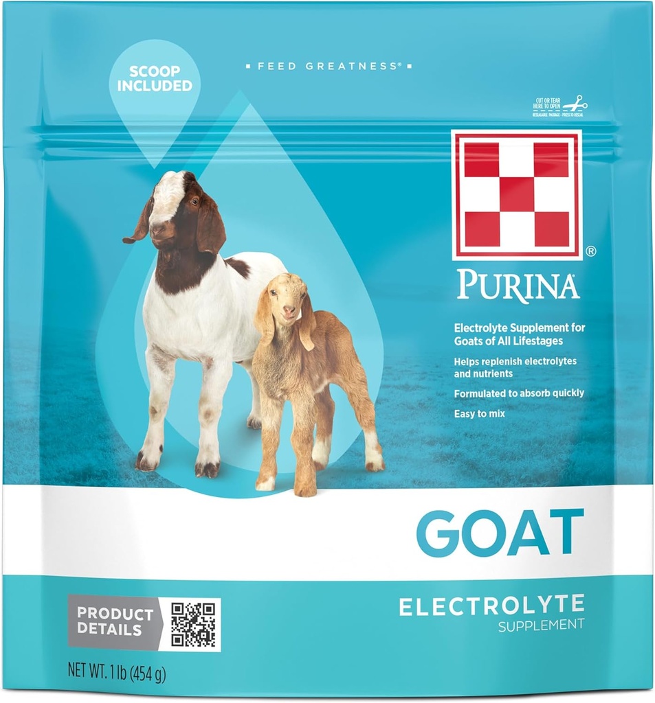 Purina® Kazas elektrolīts visu dzīves stadiju kazlēniem; 16 Ounce (16 OZ) Pouch
