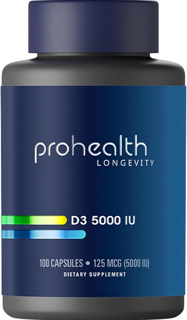 D3 vitamīns 5000 SV (5000 SV, 100 kapsulas)