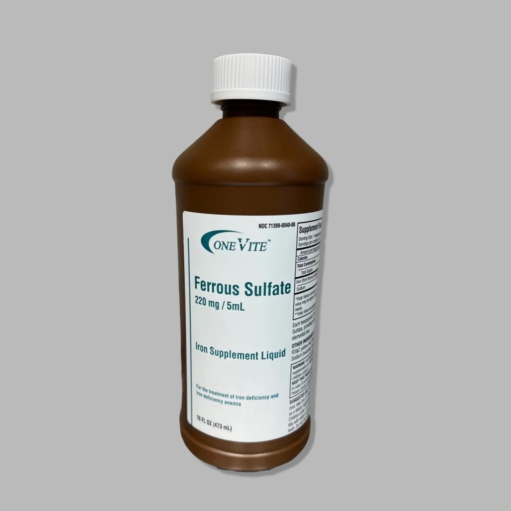 Dzelzs sulfāts 220mg/5ml