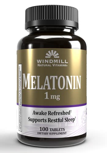 Vējdzirnavas Melatonīns 1 Mg Tabs 100's Vējdzirnavas