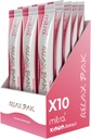 Mitra9 Kava pulveris RelaxPak - zemeņu arbūzs Kava ekstrakts pūders Packets -mood Engineer -- Plant Based -- veicina dabīgu kalmju un dzidrumu --- Easy Open Single-Serving Stick (10)