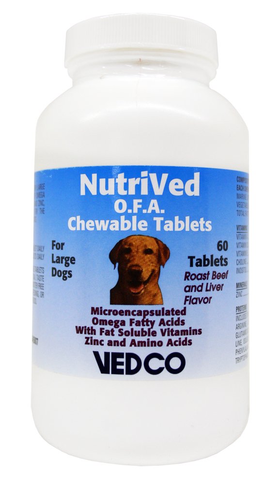 Vedco 60 Count Nutrived O.F.A. košļājamās tabletes liela auguma suņiem