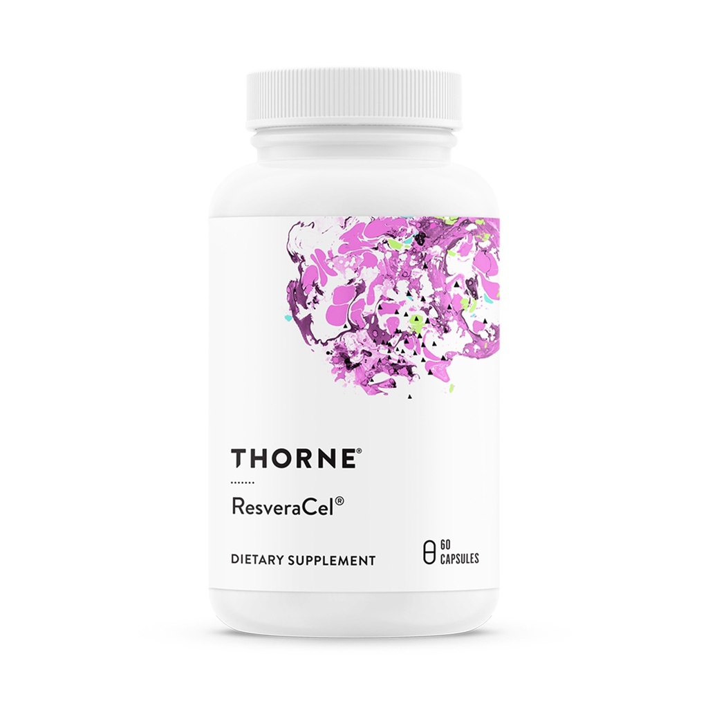 THORNE - ResveraCel - Nikotinamīds Ribozīds ar Quercetin Fitosomu & Resveratrol - atbalsts Veselīga novecošana, metilēšana, šūnu enerģijas ražošana un metabolisms* - 30 Kalpojumi