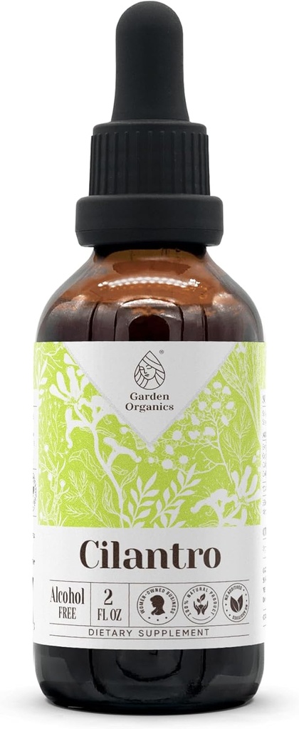 Cilantro Alkohola-beztauku dabas Tincture ekstrakts, Imūnsistēmas pastiprinātājs, šķidruma pilieni izgatavoti no 100% Cilantro Kaltētas lapas (2 fl oz)