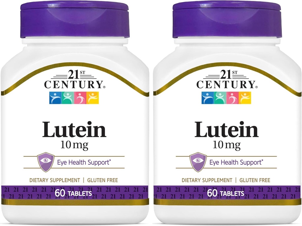 21. gadsimts Luteīna 10 mg tabletes, 60 tabletes (iepakojums no 2)