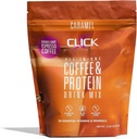 Klikšķiniet Kafijas proteīna pulveris -- Double Shot Espresso - 16g Olbaltumvielas - 23 Essential Vitamīni -- Zema Calorie Ēdienreizes aizvietošana - 150mg Kofeīns -- Bez lipekļa -- Nav Mākslīgi Flavors vai Krāsas -- Caramel