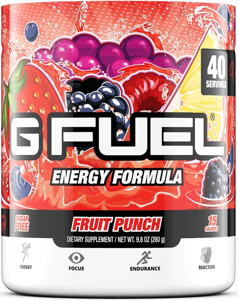 GAMMA LABS G Degviela Blue Aveņu un augļu pūderis Enerģijas pūderis - Zilais ledus 9.8oz (40 Servē) + Augļu pūderis 9.8oz (40 Servē)