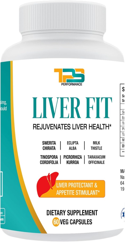 Aknas Fit י Aknu tīrīt, Detox & Remont Formula - Dabīgs aknu atbalsta papildinājums ar pienu Thistle Extract, Phylanthus Amarus Extract, Picrorhiza Kurrora Extract, 60 kapsulas