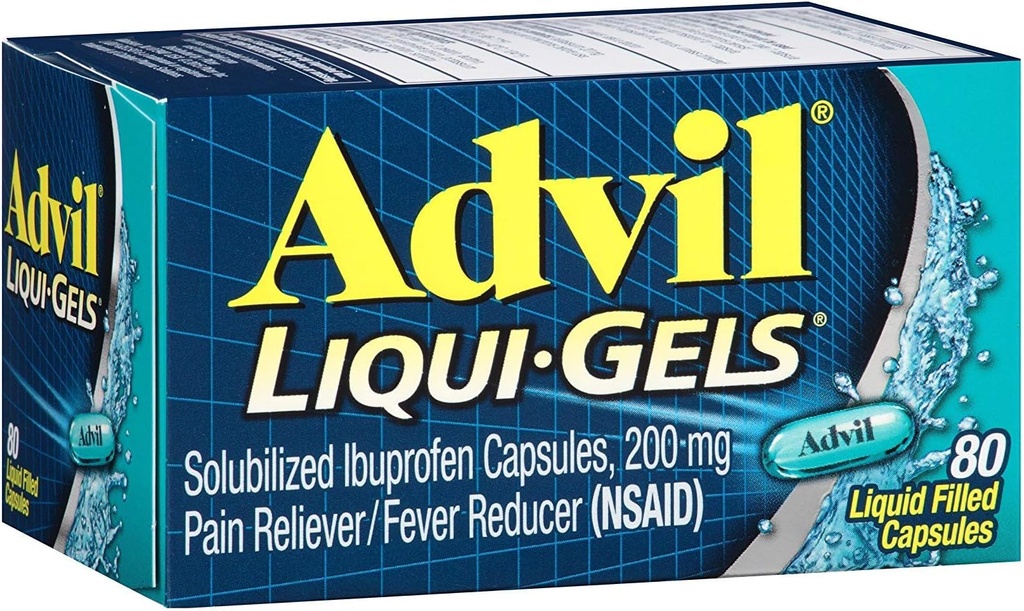 Advil Liqui-Gels 80 Liqui-Gels (3. iepakojums)