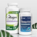VeselībaA2Z® Miega & Rejuvenāts Combo Miega palīglīdzeklis 50mg Difenhidramīna HCl (250 Softgels) Multi Collagen Tabletes, 1735 mg (270 Kolagēna kapsulas) – Bundle Deal!