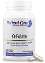 Pacients Viens Q-folate 800mcg • Uzturošas enerģijas un smadzeņu un sirds veselības papildterapija * • Ar Quatrefolic 5- MTHF Folātu   - 60 kapsulas