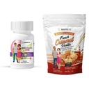BariatricPal Duodenal Switch Complete 30 dienu piegādes Vitamīnu iepakojums (kapsula ar 45 mg dzelzs kalcija citrātu Soft Chews ar probiotikām - franču karameļu vaniļas)
