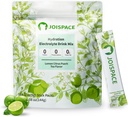 JOISPACE Elektrolītu dzēriens Maisījums ar tēju Polifenoli -- ātra hidratācija un elektrolīti Boost -- ne-GMO, Vegan, bez lipekļa --Lemona Laima tēja, 16 Kalpojumi