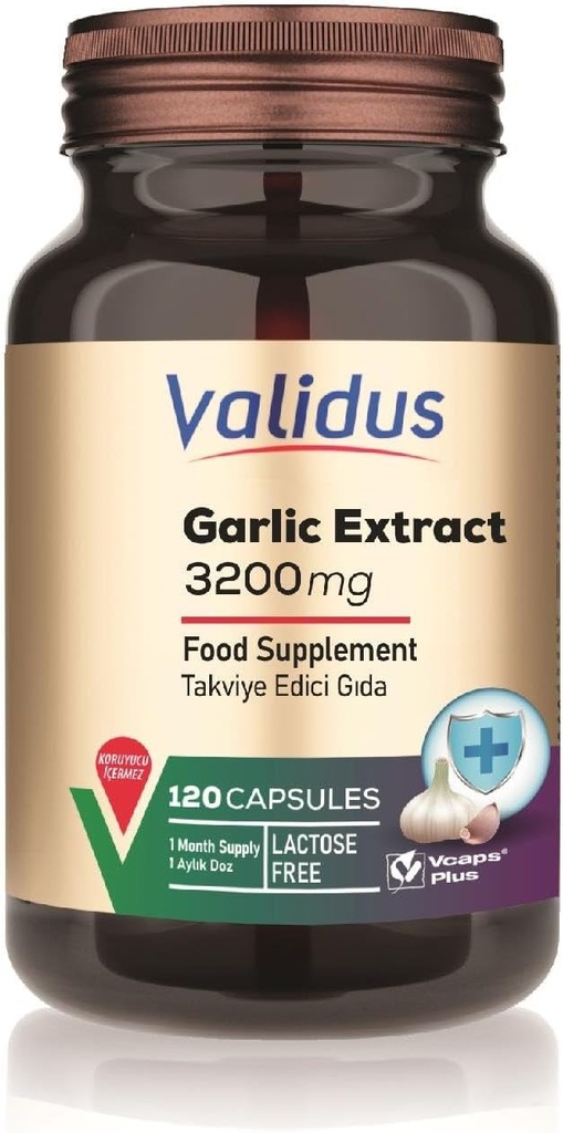 VALIDUS Ķiploki 3200 mg 120 kapsulas