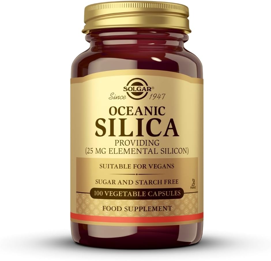 Solgar Oceanic Silica augu kapsulas, 25 Mg, 50 grāfs