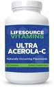 LifeSource Vitamīni - Ultra Acerola-C - Acerola Berry pulveris 1500 mg - 90 kapsulas - 500 mg C vitamīna uz vienu apkalpo