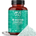 Mīlu jūs 18 Enzīmu komplekss - augu bāzes Gremošanas enzīmi sievietēm un vīriešiem ; Atbalsta Nutrient Absorbcija un Gremošanas Komforts; 60 Vegan kapsulas izgatavotas ASV