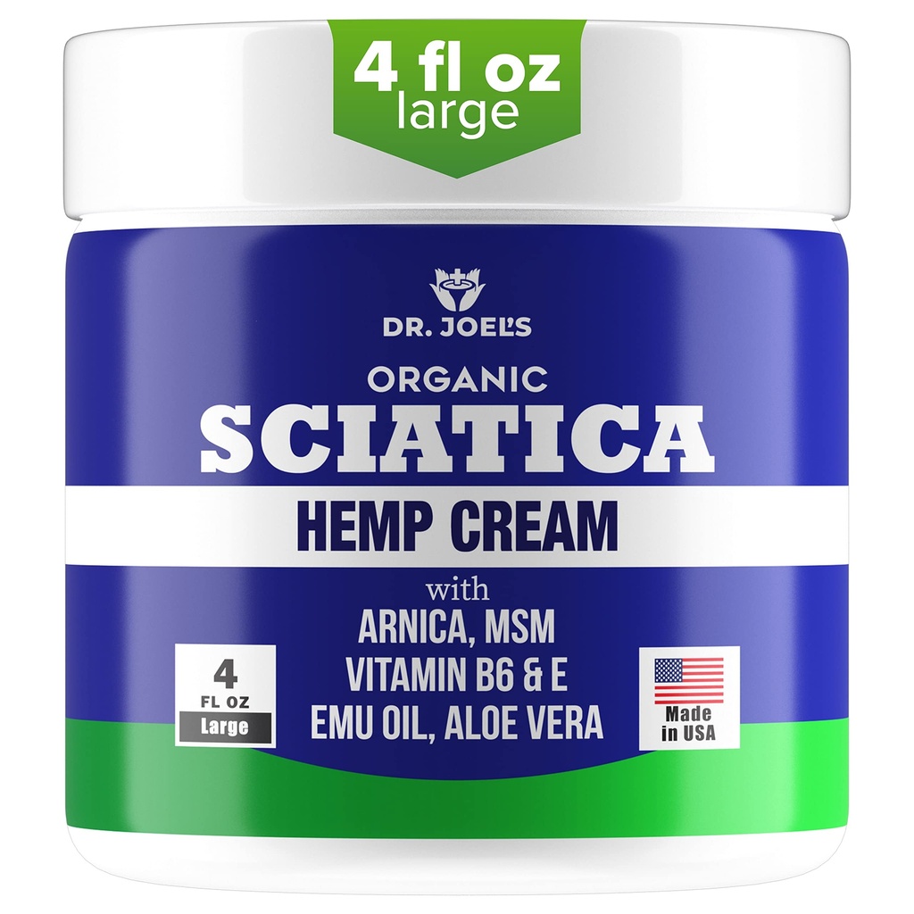Sciatica Cream - Premium Sciatica Cream - ātra absorbcija un maksimālais atvieglojums - 4 unces Lielas vērtības iepakojums - izgatavots ASV