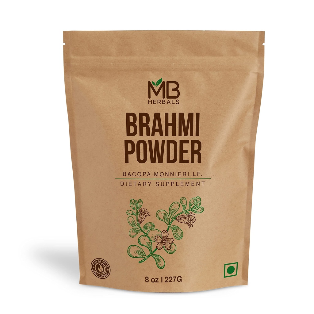 MB Ārstniecības augi Pure Brahmi Powder 8 oz 