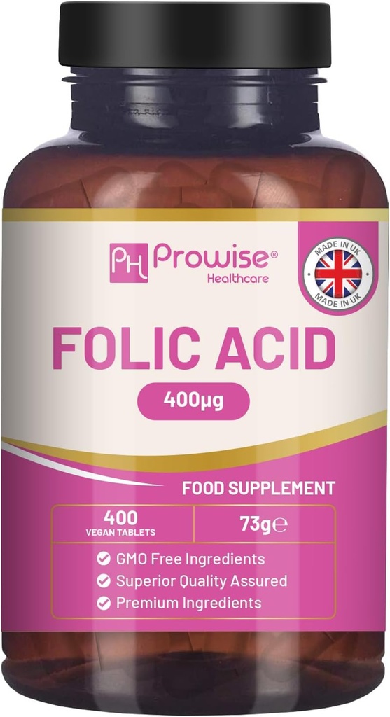 Folijskābes tabletes 400 μg - 400 Vegan Vitamīnu B9 tabletes 13 Mēnesis Piedāvājums - B9 vitamīns Grūtniecība Aprūpe - - Normāla Imūnās sistēmas un mātes audu augšanu grūtniecības laikā